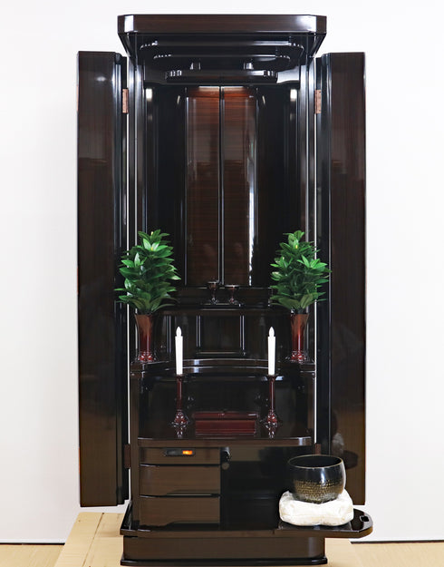 Soka Gakkai Furniture-style Buddhist Altar "Akane" Available in 4 colors Made in Japan Rainbow Gold Cabinet Compatible with Permanent Gohonzon